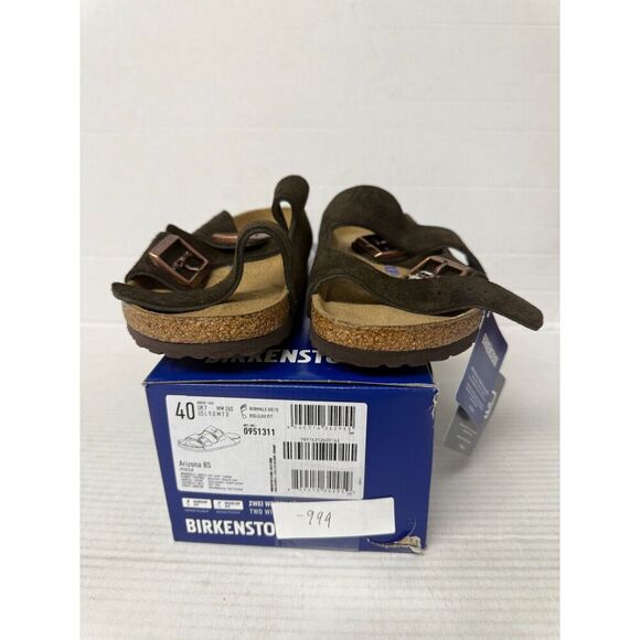 -999 Birkenstock Arizona BS Mocca Regular Fit, Brown-EU-40, US-9 Womens - Picture 2 of 5